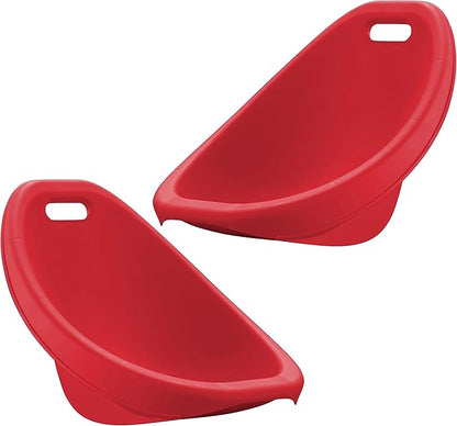 American Plastic Toys Little Kids (2-Pack, Red), Stackable, Lightweight, & Portable, Reading, Gaming, TV, Outdoor & Indoor, 50lb Max Scoop Rocker