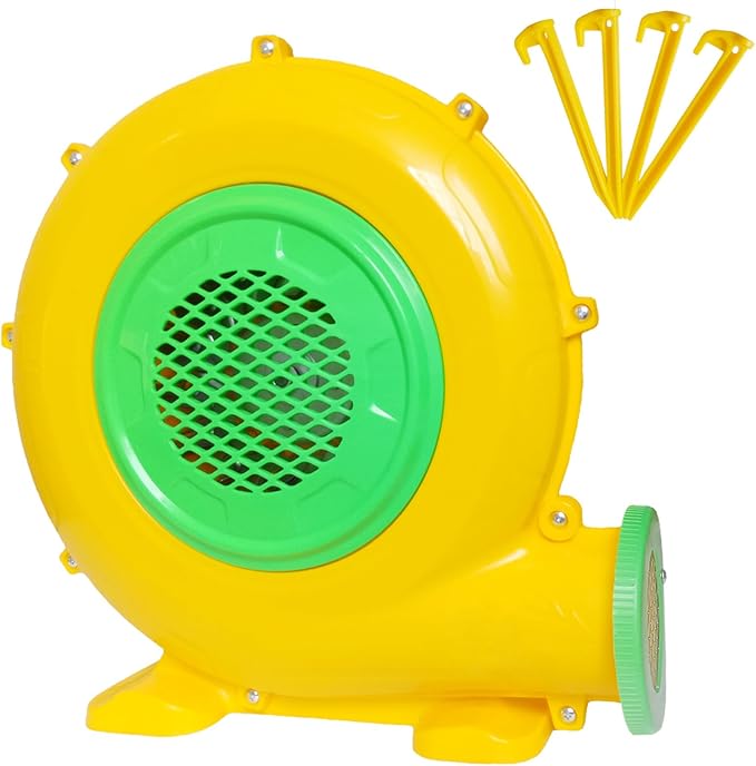 Inflatable Bounce House Blower, Air Blower for Inflatable Castle and Jump Slides, Portable and Powerful Fan Pump Commercial Inflatable Blower, Blower for Bounce House