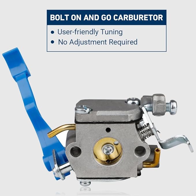 HUZTL 590460102 Carburetor for Husqvarna 125B 125BX 125BVX Leaf Blower Parts C1Q-W37 Carb Air Filter Fuel Line Kit