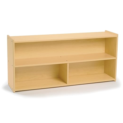 Angeles Kids 2 Shelf Bookshelf Organizer, Classroom Bookshelf for Kids and Toddlers