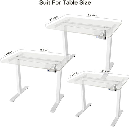 Electric Height Adjustable Stand up Desk Home Office Ergonomic Computer Workstation(Frame Only)