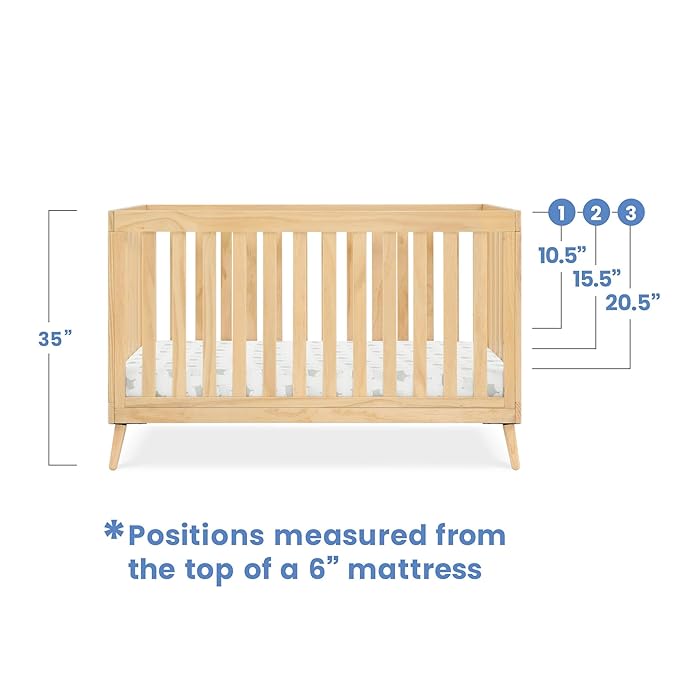 Delta Children Essex 4-in-1 Convertible Crib, Natural