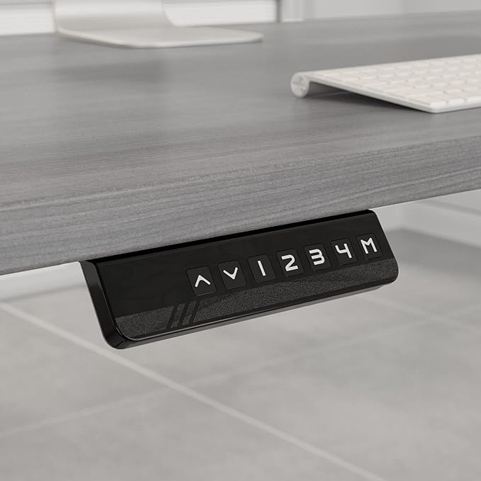 Bush Business Furniture Move 60 Electric Ergonomic Sit-Stand Computer Table for Home and Professional Office, 72W x 30D, Platinum Gray