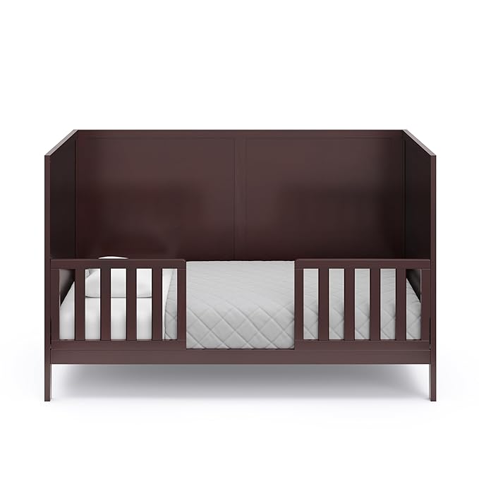 Graco Theo 3-in-1 Convertible Crib (Espresso) - GREENGUARD Gold Certified, Converts to Toddler Bed & Daybed, Fits Standard Full-Size Crib Mattress, 4 Adjustable Mattress Heights
