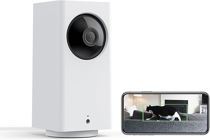 WYZE Cam Pan v2 1080p Pan/Tilt/Zoom Indoor Baby Monitoring Camera with Color Night Vision, Motion and Sound Detection, Home Security Camera Compatible with Alexa & Google Assistant