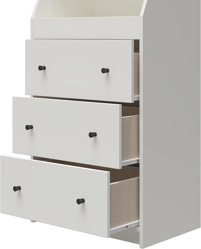Ameriwood Home The Loft 3 Drawer Dresser, White