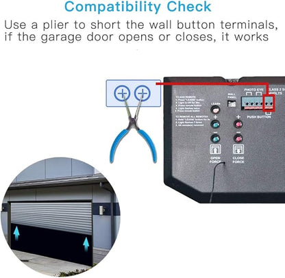 LoraTap Smart WiFi Garage Door Opener Controller, Wireless Remote Control Switch Timer Open/Close Monitor, Smart Life App Control, Voice Control, Works with Alexa and Google Home, No Hub Required