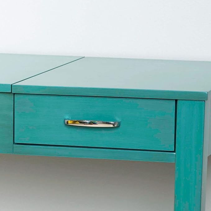 Hives & Honey Parsons Writing Vanity Computer Desk Office Furniture - Turquoise