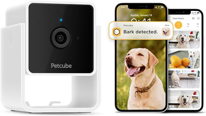Petcube Cam and Care Coverage Subscription | Indoor Wi-Fi Pet and Security Camera with Phone App, Cats and Dogs Monitor with 2-Way Audio and Video, Night Vision