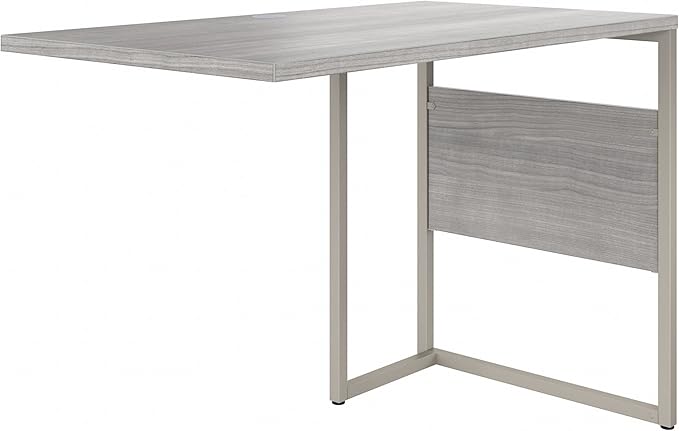 Bush Business Furniture Hybrid Desk Return/Bridge, 42W x 24D, Platinum Gray