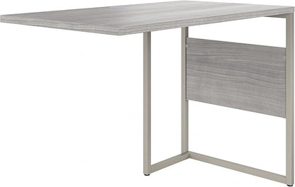Bush Business Furniture Hybrid Desk Return/Bridge, 42W x 24D, Platinum Gray
