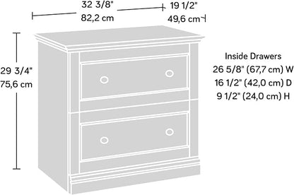 Sauder Barrister Lane Lateral File, L: 32.36" x W: 19.53" x H: 29.76", Sindoori Mango Finish