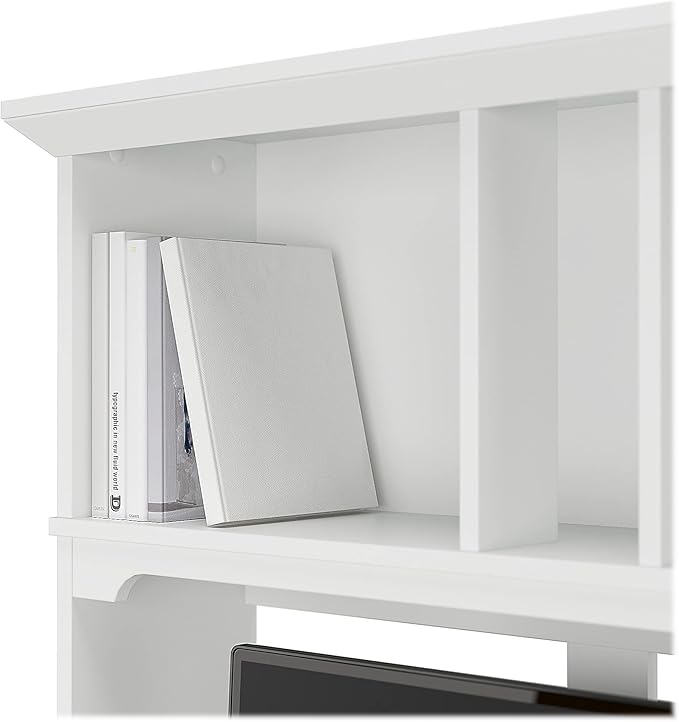 Salinas Casual Hutch for L-Shaped Desk, Pure White