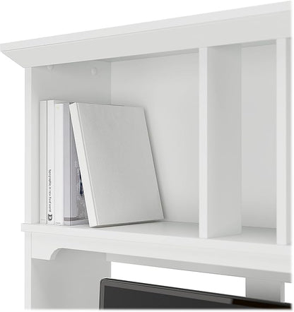 Salinas Casual Hutch for L-Shaped Desk, Pure White