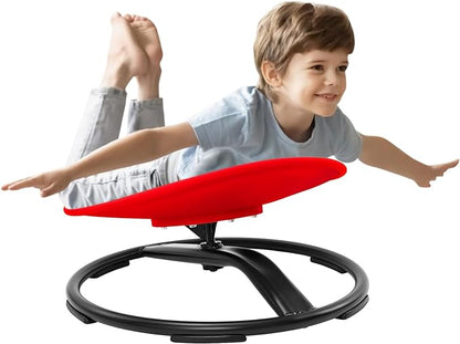 Zhenx Spinning Chair for Kids, Autism Kids Swivel Chair, Kids Sensory Chair, Spinning Chair for Autistic Kids & ADHD Children, Sit and Spin Training Body Coordination(Red)