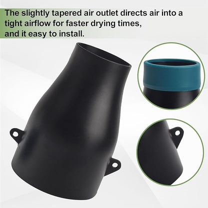 Car Drying Nozzle for Makita 18V LXT Leaf Blowers XBU03Z, XBU03SM1, DUB184Z, DUB184PT, DUB184PT2 - Contain Protective Silicone Band