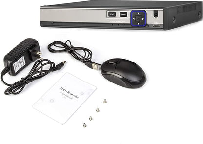 4CH 5M-N/1080N Full High Definition Hybrid for AHD/TVI/CVI/Analog/IP DVR H.265 CCTV Video Recorder P2P Remote Phone Monitoring for Home Security Surveillance System Camera (NO HDD)…