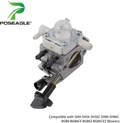 BG86 Carburetor for Stihl SH56 SH56C SH86 SH86C BG86 Blowers Compatible with Stihl BG86 Carburetor, Stihl BG86 Blower Carburetor, Stihl BG86 carb, BG86 Blower Zama s261b C1M-S261B