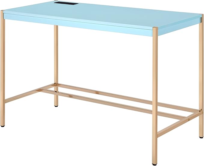 NicBex Laik-DW-00065-DX Desks, 42" W x 20" D x 30" H, Baby Blue