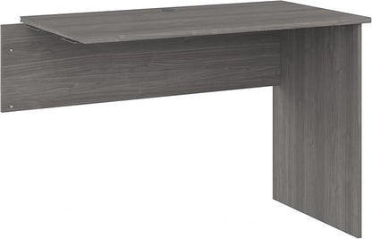 Bush Furniture Cabot 42W Shell Desk Return, 48W x 24D, Modern Gray