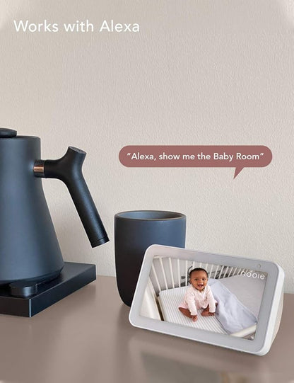 nooie Baby Monitor, WiFi Pet Camera Indoor, 360-degree IP Camera, 1080P Home Security Camera, Motion Tracking, Super IR Night Vision, Works with Alexa, Two-Way Audio, Motion & Sound Detection