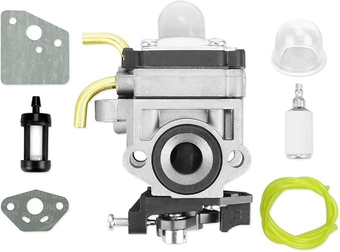 Carburetor Kits 308054129 Fits for Ryobi RY38BP 38cc Backpack Blower, with Gaskets Fuel Line Filter