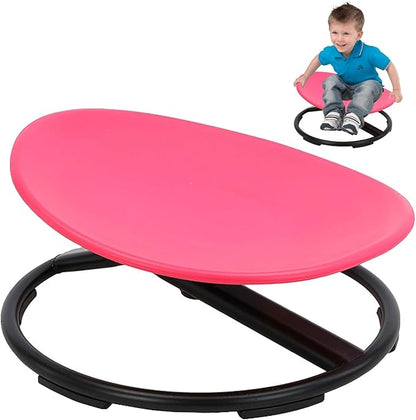 Kids Sit and Spin Sensory Chair,Kids Sensory Spin Chair Seat,Kids Carousel Spin Sensory Chair,Metal Base Non-Slip Pads,Training Body Coordination,Kids Indoor Outdoor Play Equipment