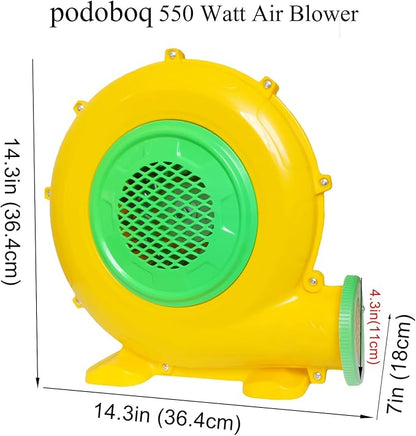 Inflatable Bounce House Blower, Air Blower for Inflatable Castle and Jump Slides, Portable and Powerful Fan Pump Commercial Inflatable Blower, Blower for Bounce House