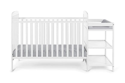 Suite Bebe Ramsey 3 in 1 Convertible Crib and Changer in White