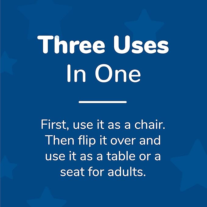 Children's Factory 3-in-1 Cube Chair for Kids, Flexible Seating Classroom Furniture, 1-Pack, Red