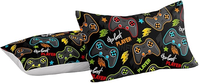 Gaming Comforter for Boys Teen,Game Contoller Bedding Set for Boys Kids,Down Alternative Comforter for All Season,Gamer Home Decor for Boys Comforter Set (Comforter-Game25, Twin)