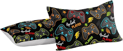 Gaming Comforter for Boys Teen,Game Contoller Bedding Set for Boys Kids,Down Alternative Comforter for All Season,Gamer Home Decor for Boys Comforter Set (Comforter-Game25, Twin)