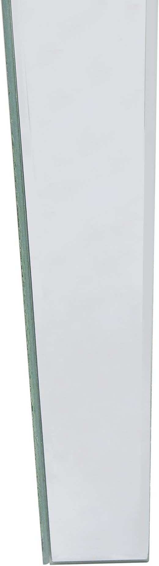 SEI Furniture Glenview Glam Mirrored Writing Desk w/ Drawers, Matte Silver