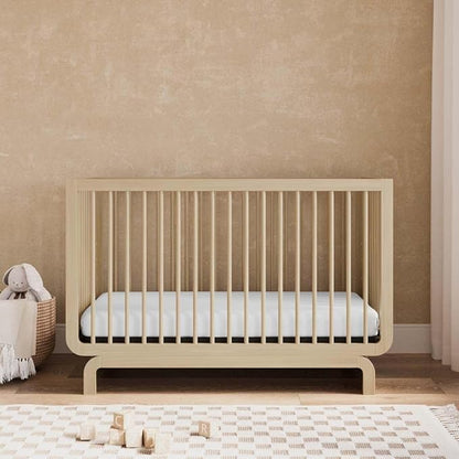 Storkcraft Santorini Deluxe 5-in-1 Convertible Crib with Bonus Toddler Guardrail (Driftwood) – GREENGUARD Gold Certified, Toddler Guardrail Included in Box, Fits Standard Crib Mattress
