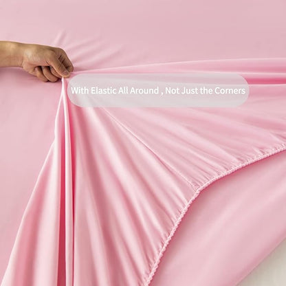 RYNGHIPY 6Pcs Gradient Glitter Bedding Set for Girls Twin Size, Colorful Rainbow All-Season Comforter Set, Ultra Soft Bedding Collections