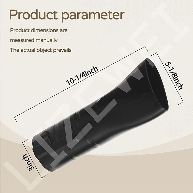 Flat End Nozzle Attachment 197889-6 for Makita X2 36V, 18V Hand held Blower XBU02Z, XBU03, DUB362, for Removing Heavier Debris