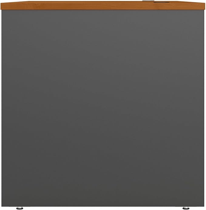 Bush Business Furniture Series C 60W Office Desk in Natural Cherry, Large Computer Table for Home and Professional Workplace