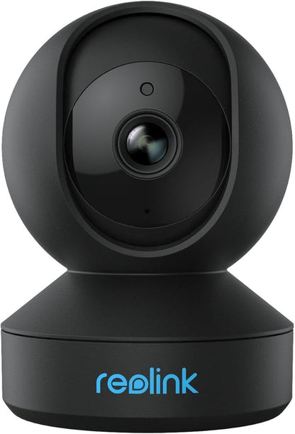 REOLINK Indoor Security Camera E1 Pro(Black), 4MP Plug-in Pet Camera Support 2.4/5 GHz WiFi, 360 Degree Auto Tracking Baby/Dog Monitor, Person/Pet Detection, Night Vision, 2 Way Audio, Local Storage