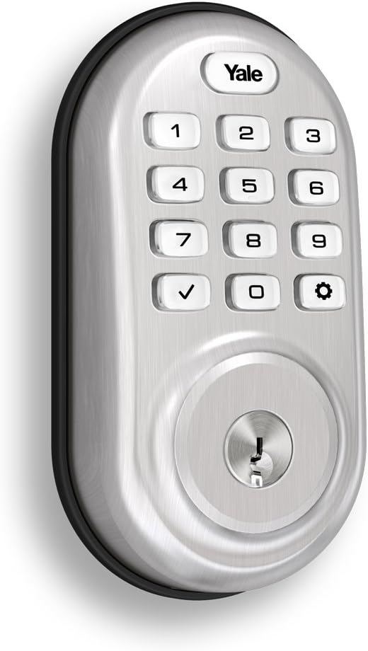Yale Security Assure Lock - Keypad Door Lock in Satin Nickel