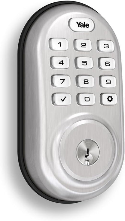 Yale Security Assure Lock - Keypad Door Lock in Satin Nickel
