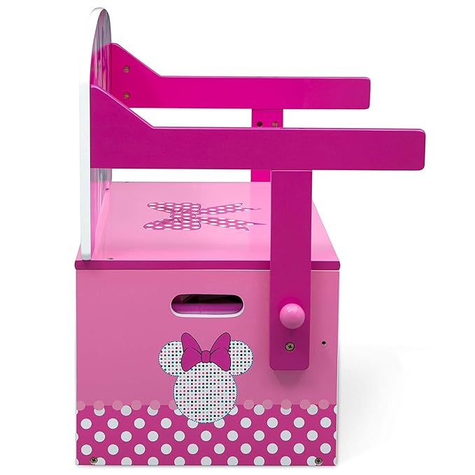 Delta Children Kids Convertible Activity Bench - Greenguard Gold Certified, Disney Minnie Mouse