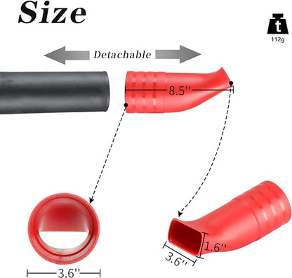 Flat Bend Nozzle for Milwaukee M18 Fuel Leaf Blower, Work for Milwaukee M18 2724-20 & 2724-21, Leaf Blower Nozzle for Drying, Blow-Drying, Purging Cars, Trucks, Tool boxes(1 Pack, no Tool)