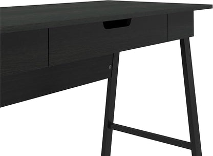 Ameriwood Home Oxford Computer Desk with Drawer, Black Oak