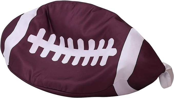 Stuffed Animal Storage Bean Bag Chair for Kids and Adults,Lightweight Rugby Zipper Bean Storage Bag Cover for Organizing Blankets Clothes(26'',Rugby)