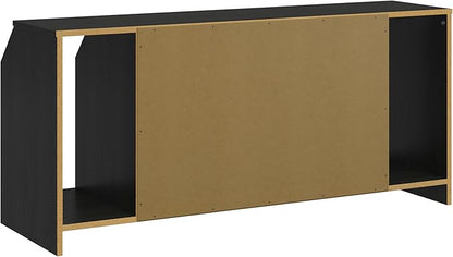 Ameriwood Home The Loft Stand for TVs up to 59”, Black Oak