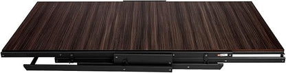 Origami modern 2 in 1 shelf to table Style, Organizer Deco Rack magically turn to a table/desk in a second, fully assembled, patent pending, Black/walnut (STT-WLN)