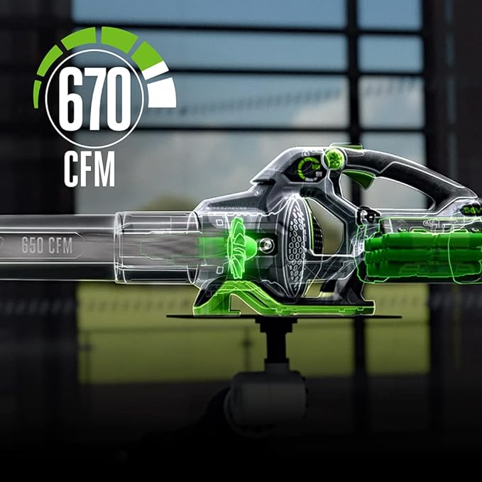 EGO Power+ LB6700 670 CFM 180 MPH 56V Lithium-Ion Cordless Electric Variable-Speed Blower, Battery and Charger not Included