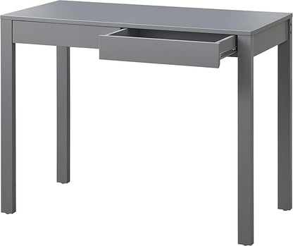 Target Marketing Systems Gabby Home Office, Study Room, Vanity or Bedroom, Computer 2 Drawers, Contemporary Style Desk with Storage, 40” x 20”, Charcoal