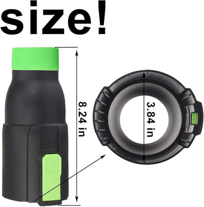 Car Drying Nozzle for EGO Leaf Blower, for Replace Blower 530, 575, 580,615, 650, 765, Bare Car Drying (8" Long) & Green Protective Silicone Band