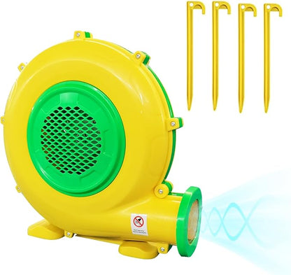 Air Blower, 950W 1.25HP Bounce House Blower, Portable Pump Fan Blower Perfect for Inflatable Bounce House, Bouncy Castle, Jumper, Water Slide, Blower Corded(950 Watt 1.25HP)